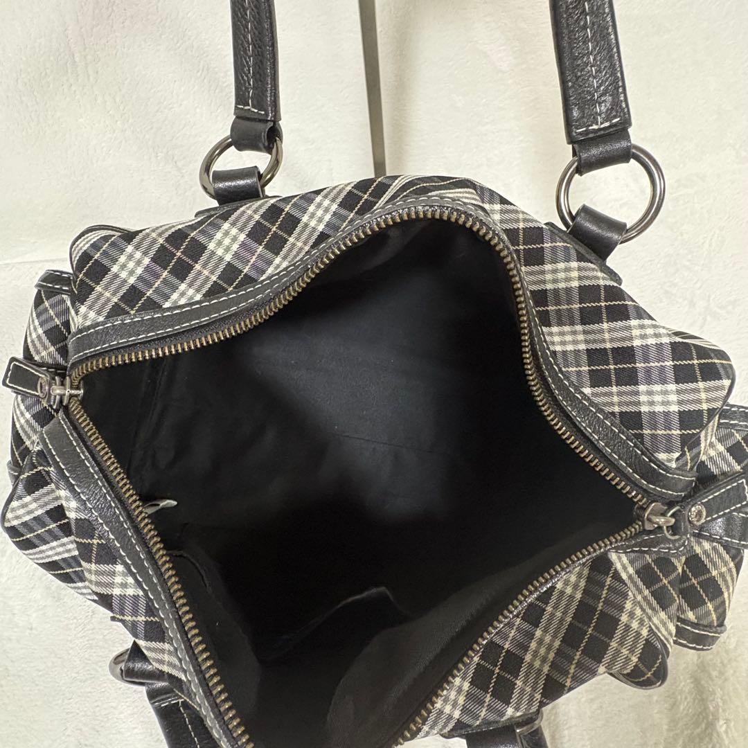 希少✨バーバリーブルーレーベル　ボストンバッグ　チェック　Y2K