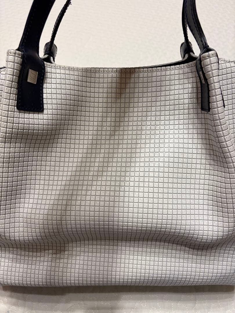 極美品SERAPIAN セラピアン　トートバッグ　ホワイトSTEPAN製