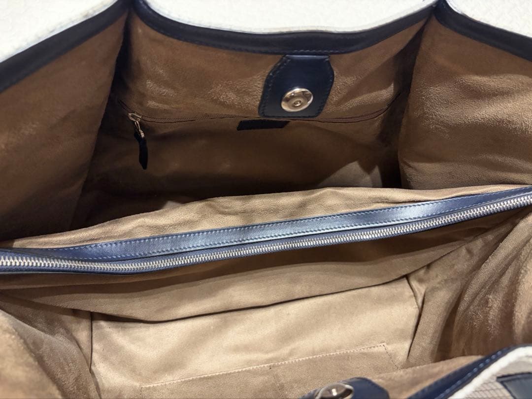 極美品SERAPIAN セラピアン　トートバッグ　ホワイトSTEPAN製