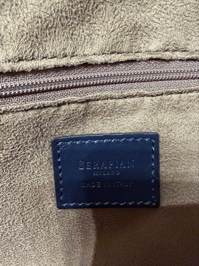 極美品SERAPIAN セラピアン　トートバッグ　ホワイトSTEPAN製