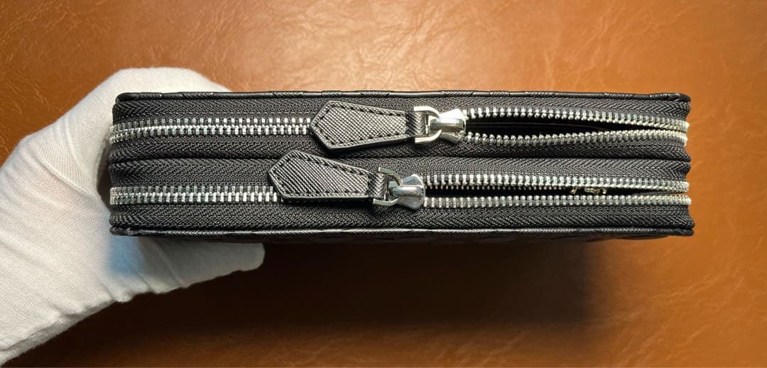 COACH 長財布 ラウンドファスナー 2ZIP 大容量 ネイビー