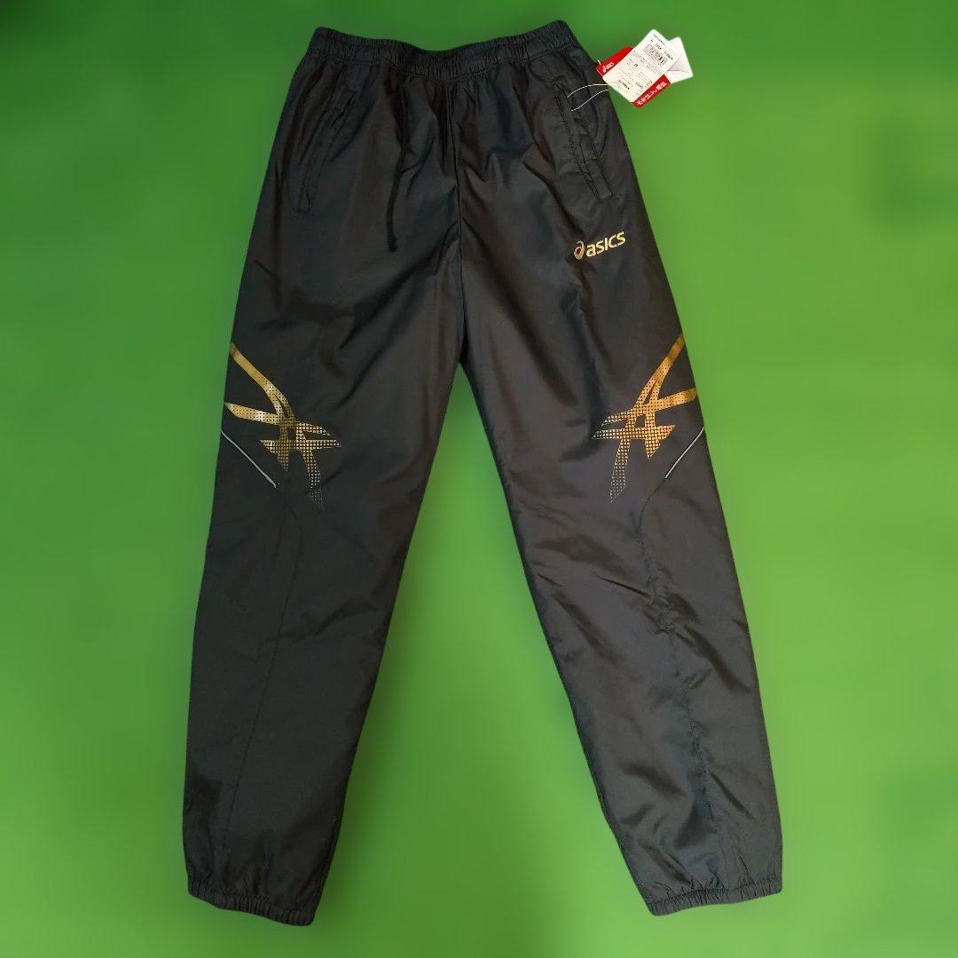 ハ*カ様 アシックス ブラック ウインドブレーカー上下 Oサイズ