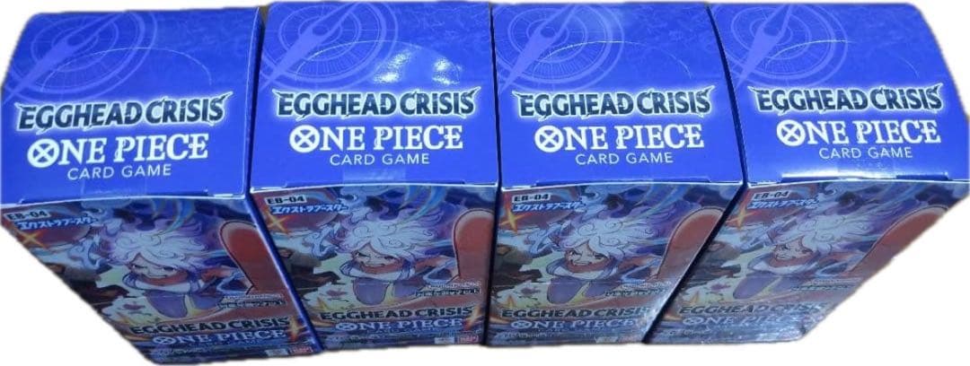 ワンピース カードゲーム エッグヘッドクライシス未開封シール付き4box
