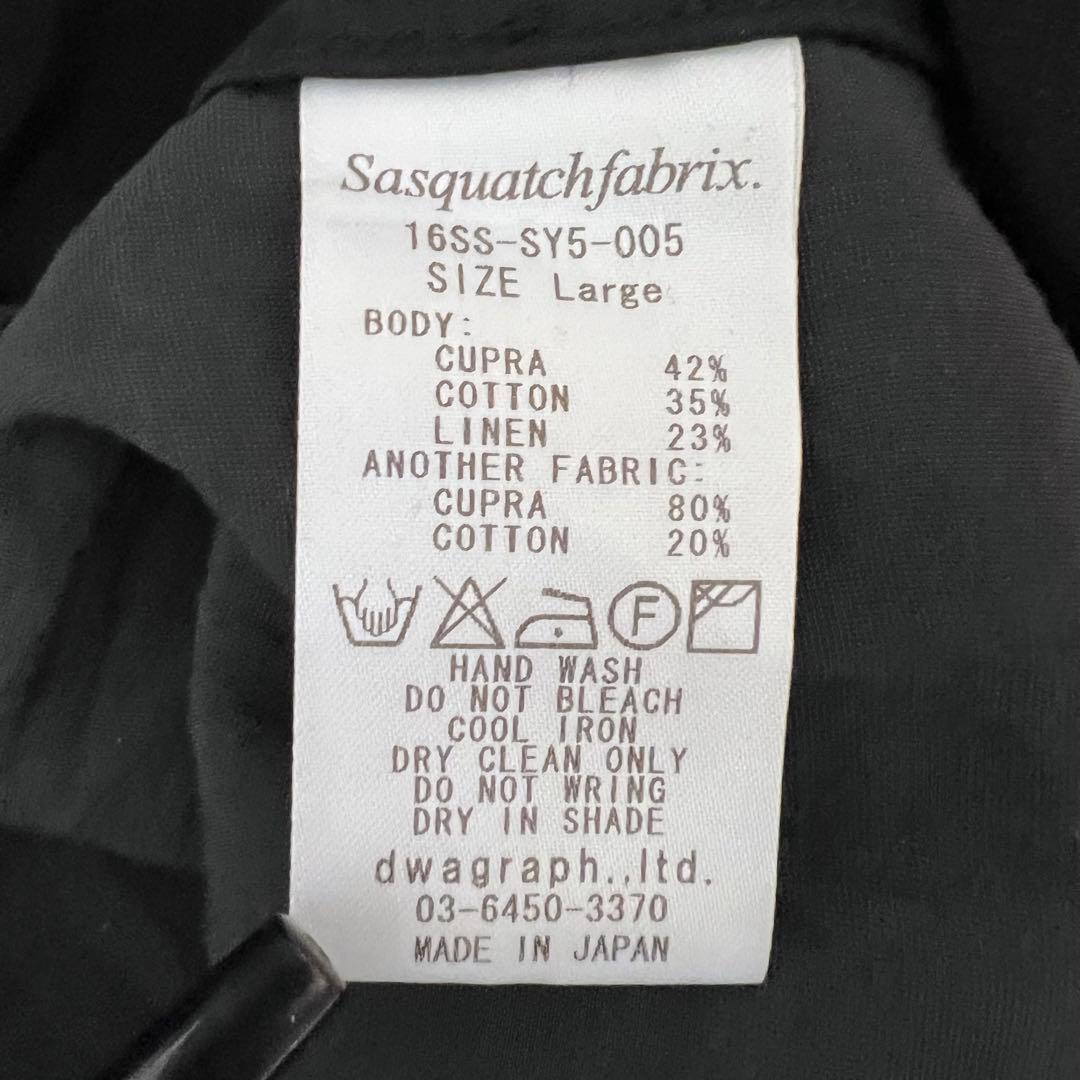 『Sasquatch fabrix』　スーベニア　ガウンシャツ　金刺繍　龍　L