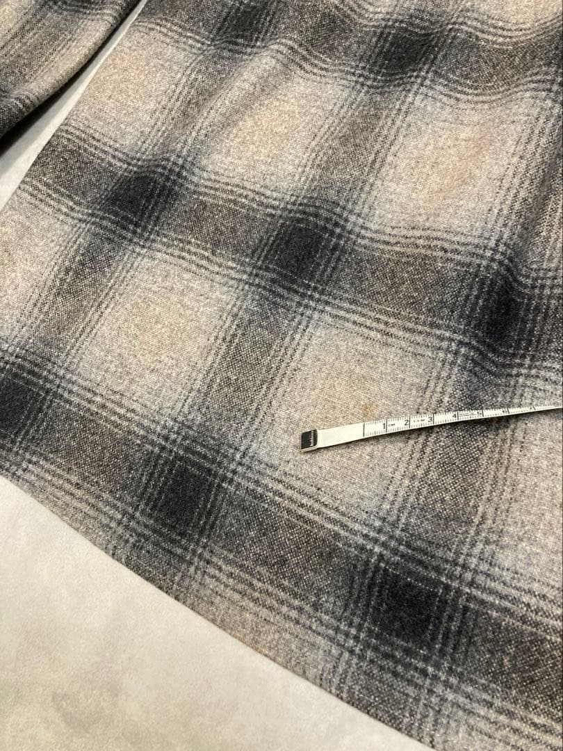 h*k様 POLYPLOID ウールシャツジャケット シャドーチェック 24AW