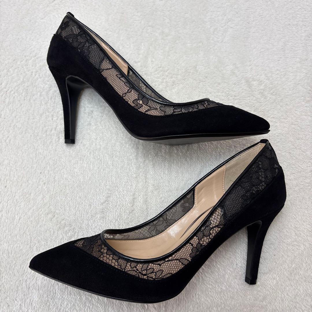 【未使用✨】ダイアナ パンプス レース メッシュ ポインテッドトゥ ピンヒール