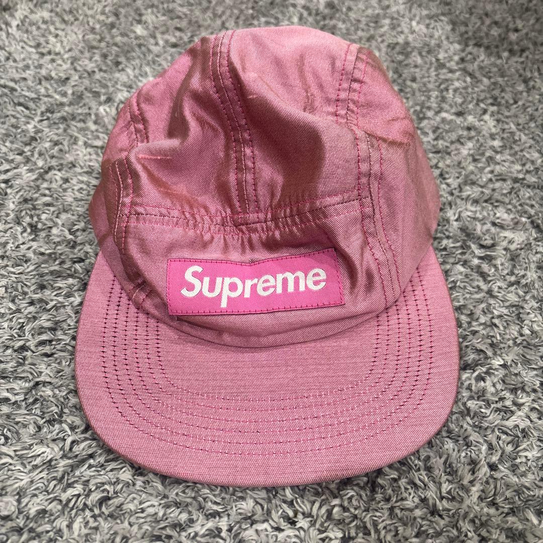 Supreme ピンク キャップ
