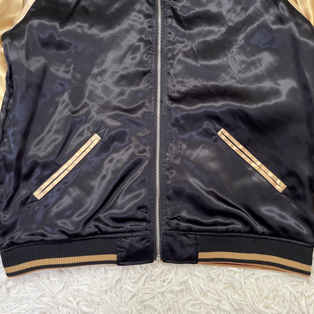 絡繰魂 スカジャン 風神 雷神 リバーシブル 刺繍