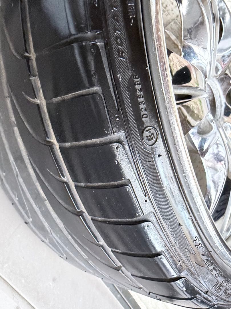 12月中のみ出品　18インチ　メッキホイール　4本セット　深リム