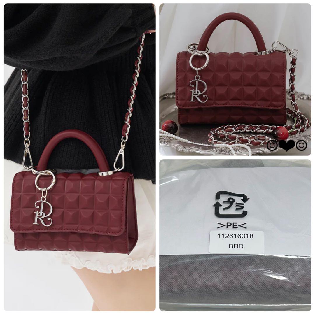 Darich♡DRチャームチョコレートハンドバッグ♡ボルドー