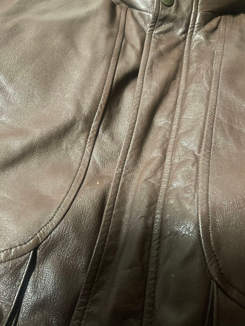 みかエディーバウアー　レザーグースダウン　ブラウン　希少Mサイズ