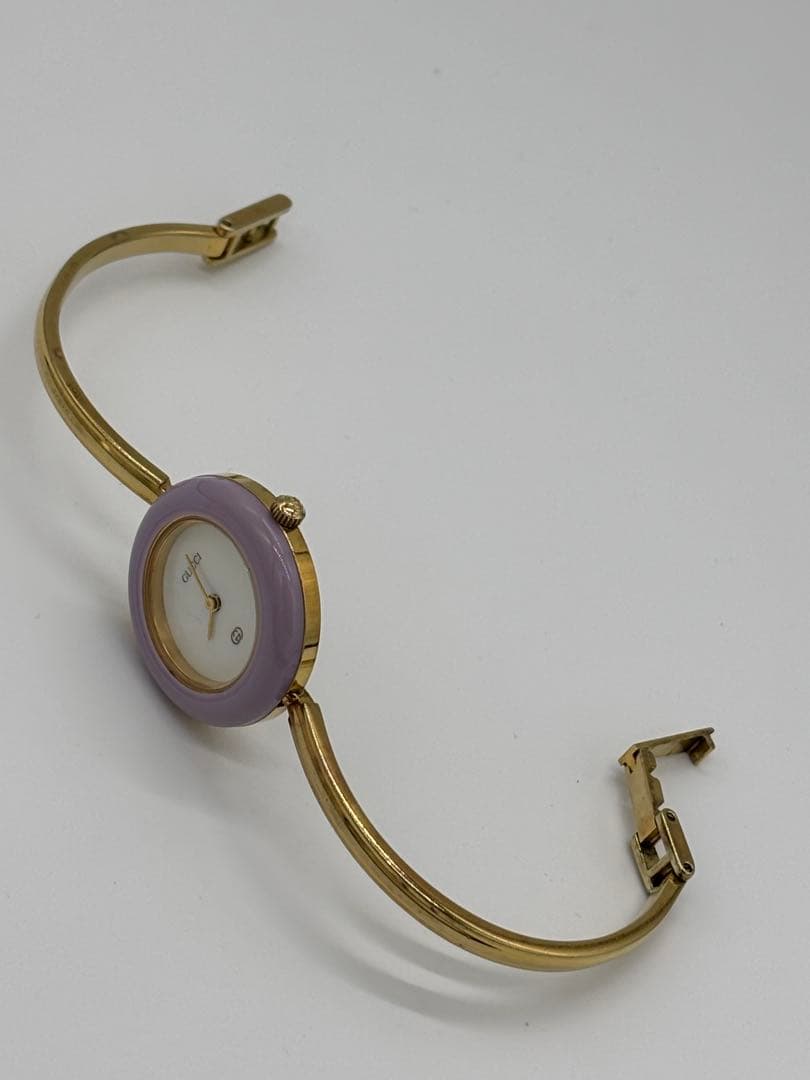 【美品】グッチ チェンジベゼル 12色 クォーツ【11/12】純正ベルト 稼働品