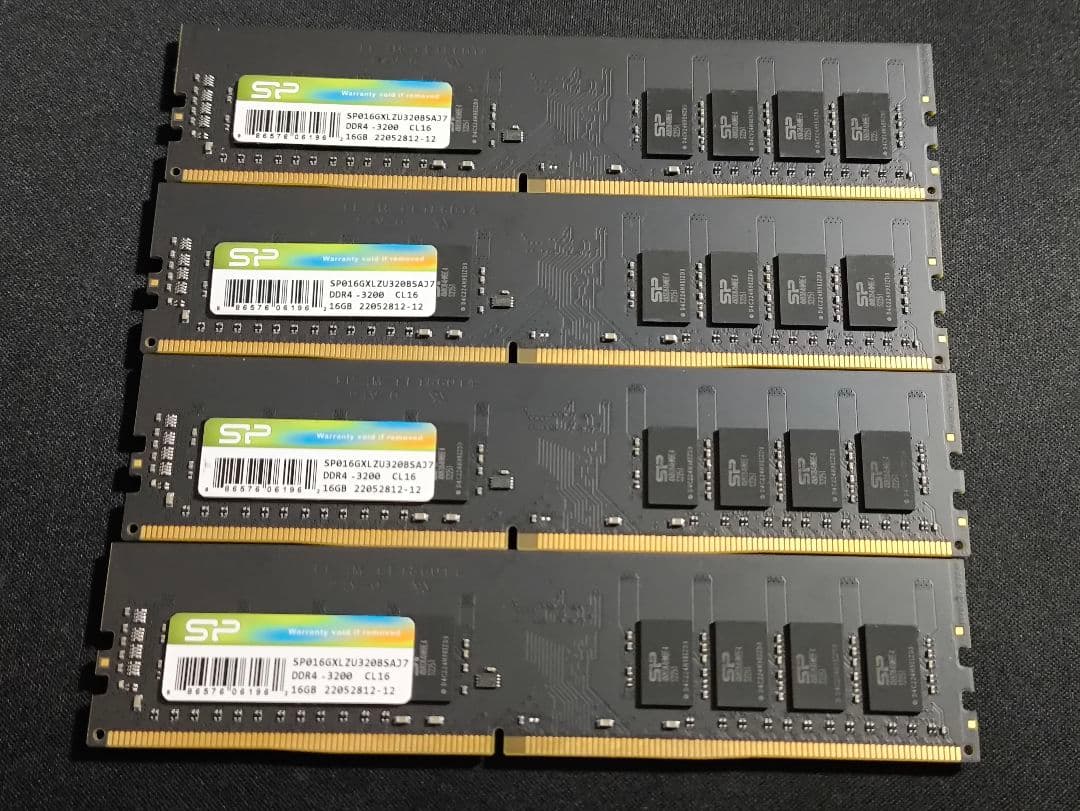 シリコンパワー DDR4 3200 16GB×4