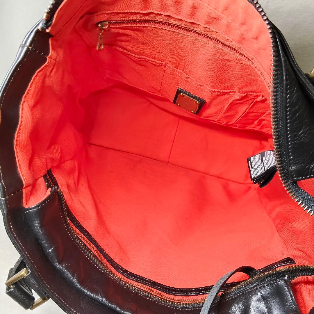 マスターピース 2way トートバッグ カウレザー ブラック A4収納可