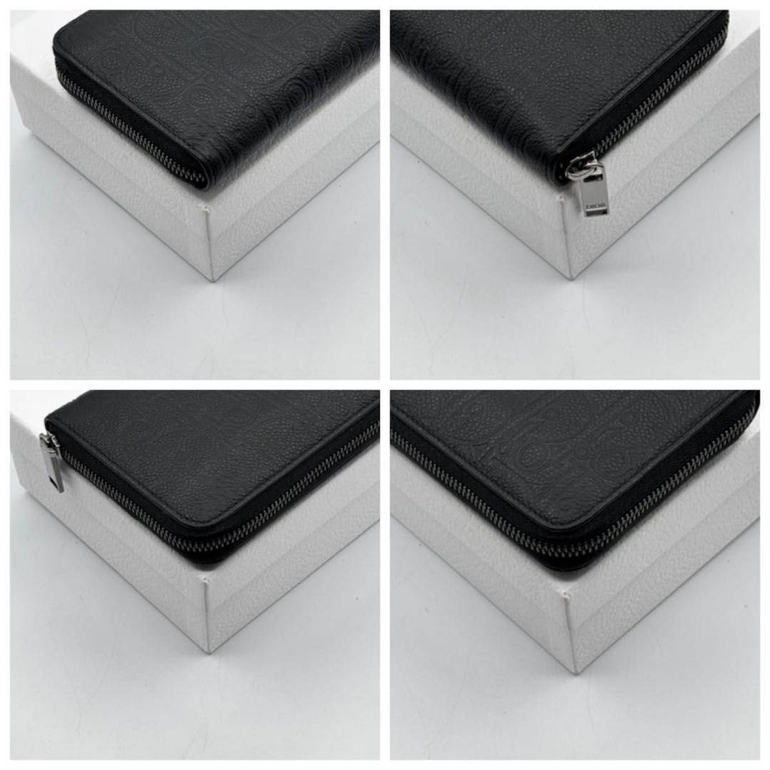 定価14万 ディオール グラビティ 長財布 ロングジップウォレット 黒 メンズ