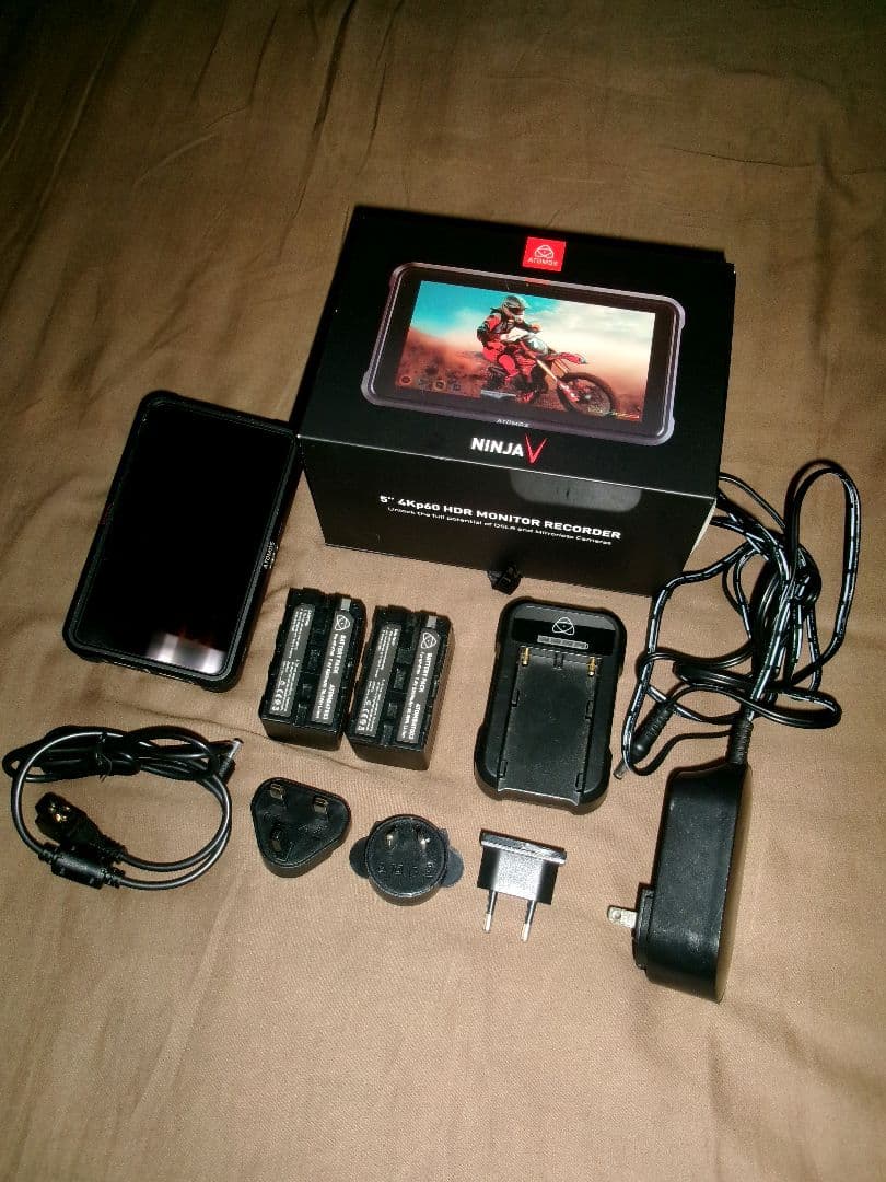 ATOMOSアトモス Ninja V 4K HDMIモニター バッテリー2個付き