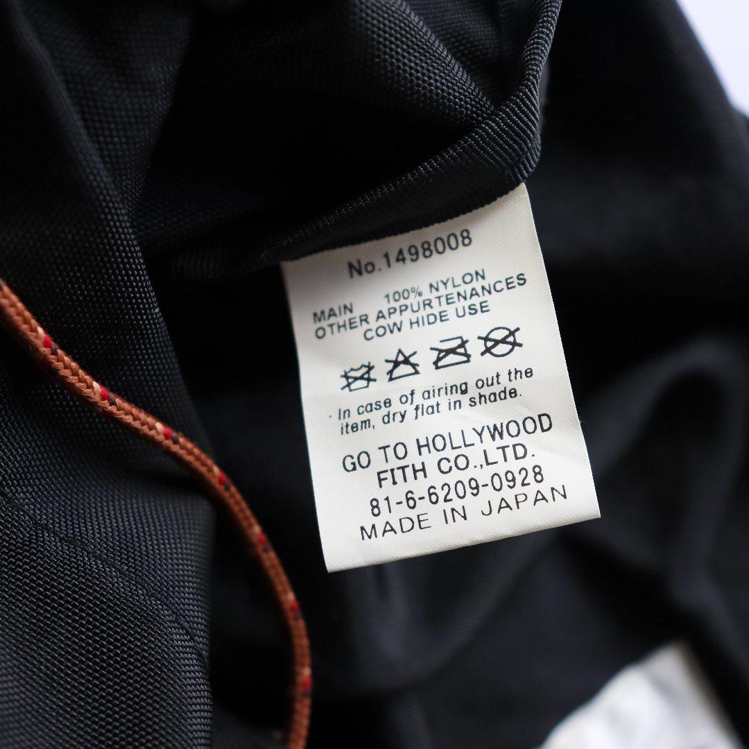 未使用 GO TO HOLLYWOOD ナイロンワッペンディパック【ブラック】