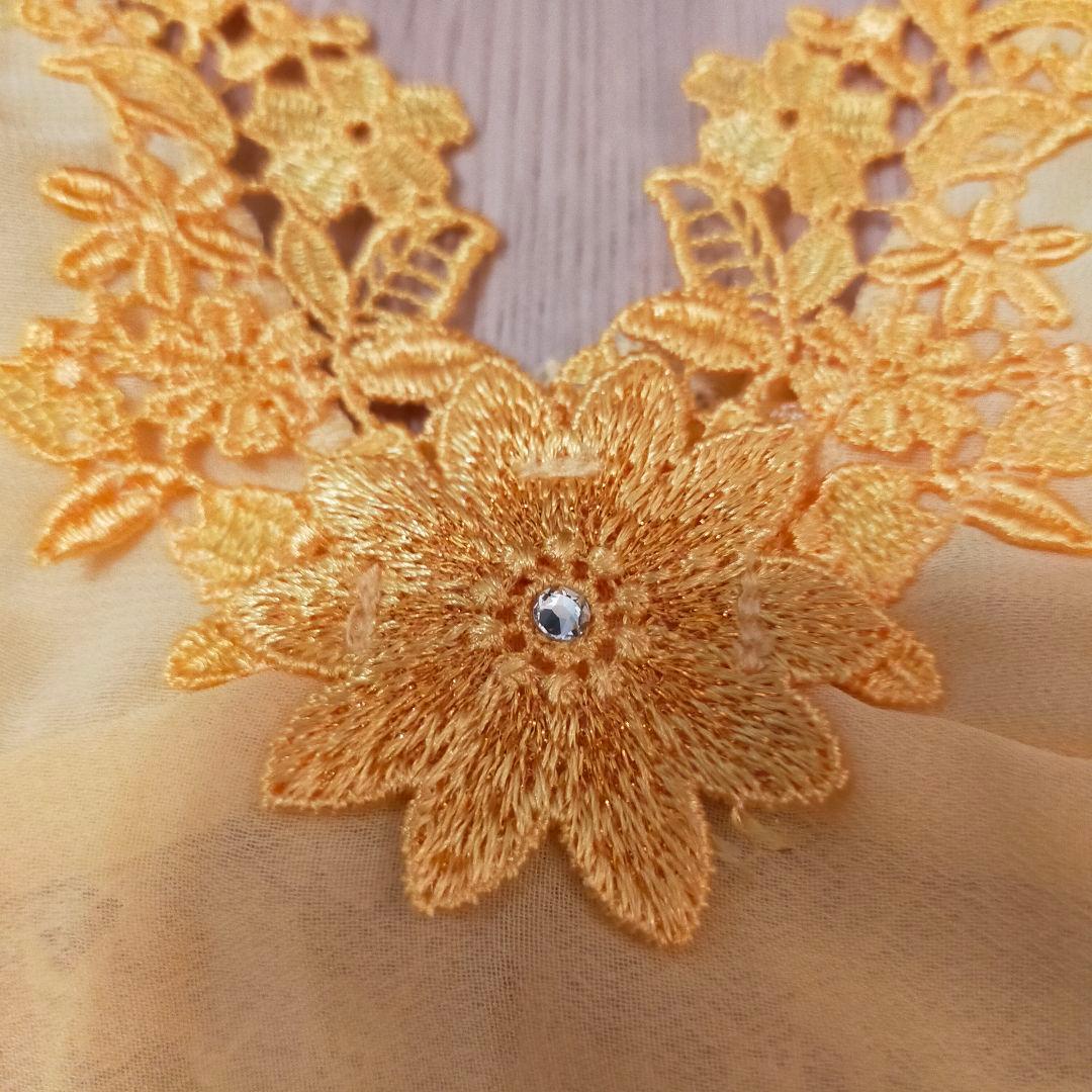 ワコール　店舗限定　スワロフスキー　サルート　花柄　刺繍　キャミソール　L