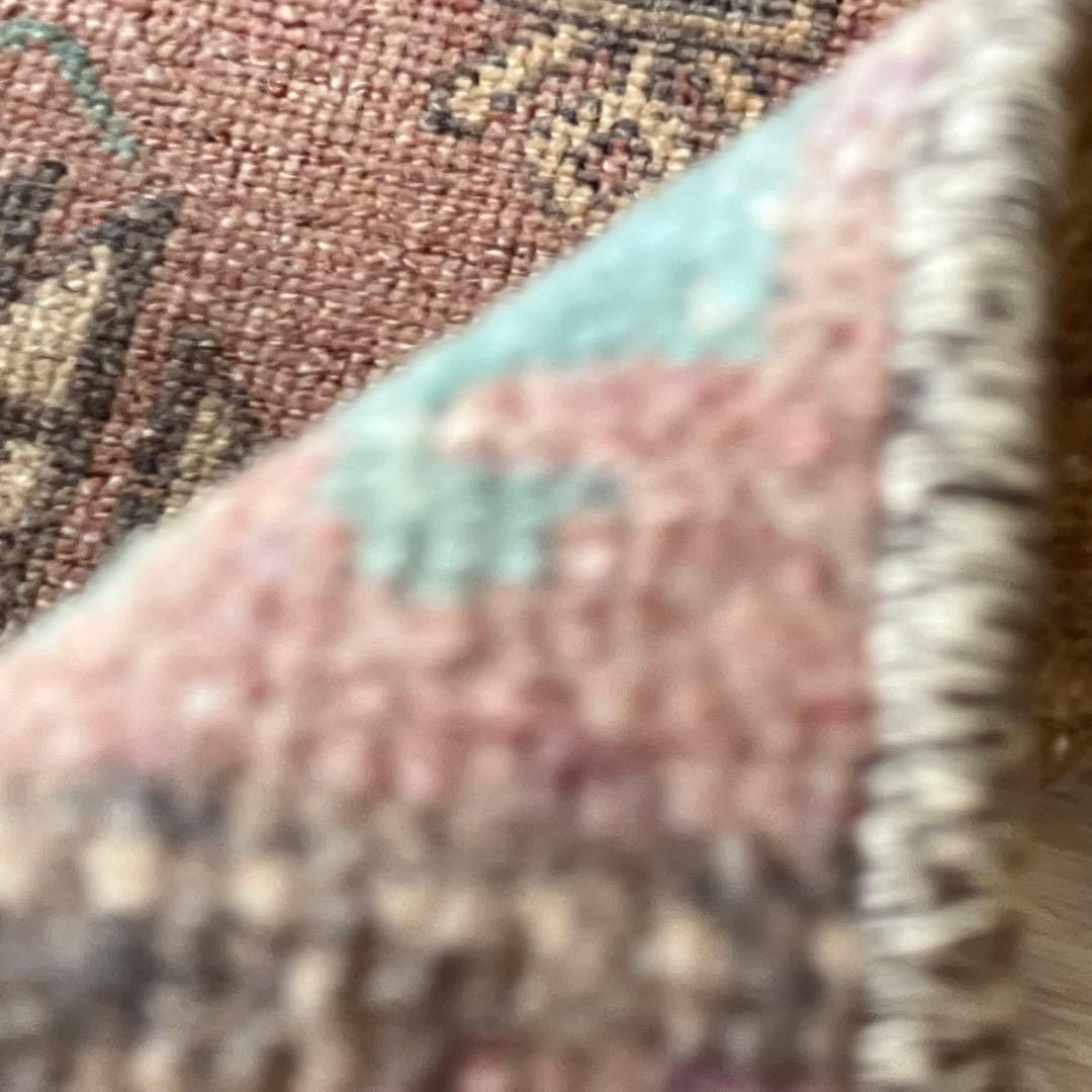 アンニュイカラー41×114ベージュココア　ペパーミント　トルコヴィンテージラグ