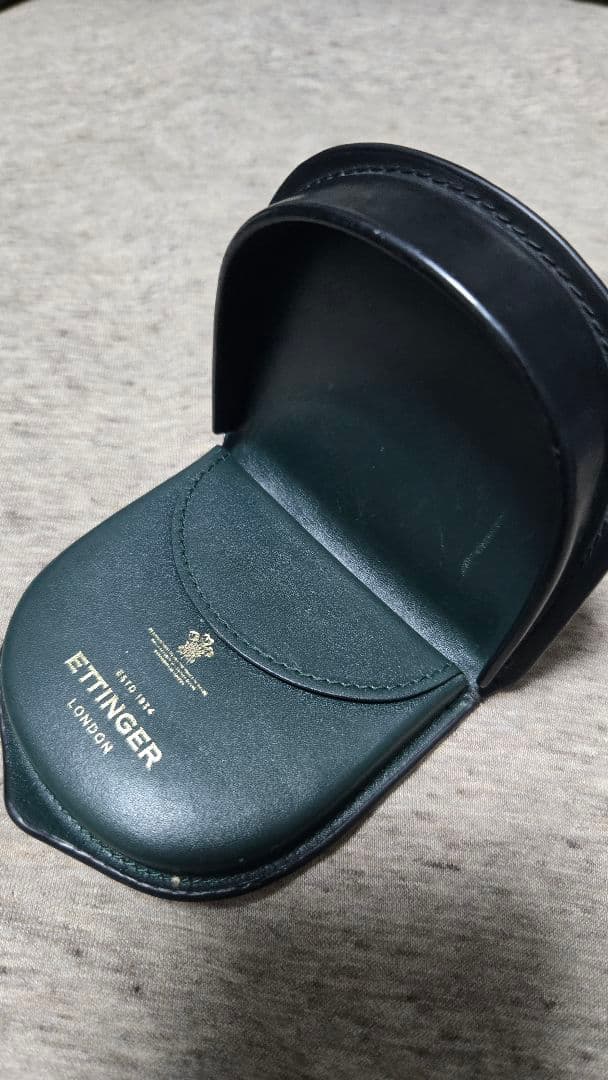 ETTINGER ケース 黒 レザー