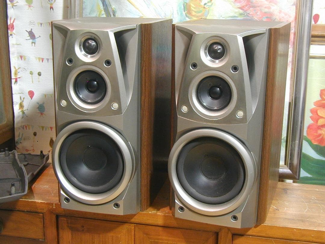 パワフル★KENWOOD製スピーカー,LS-H9 (2台)　ケンウッド　動作良好