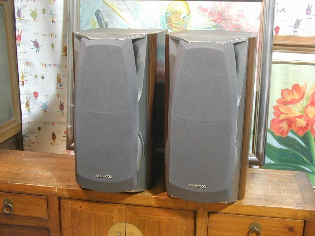 パワフル★KENWOOD製スピーカー,LS-H9 (2台)　ケンウッド　動作良好