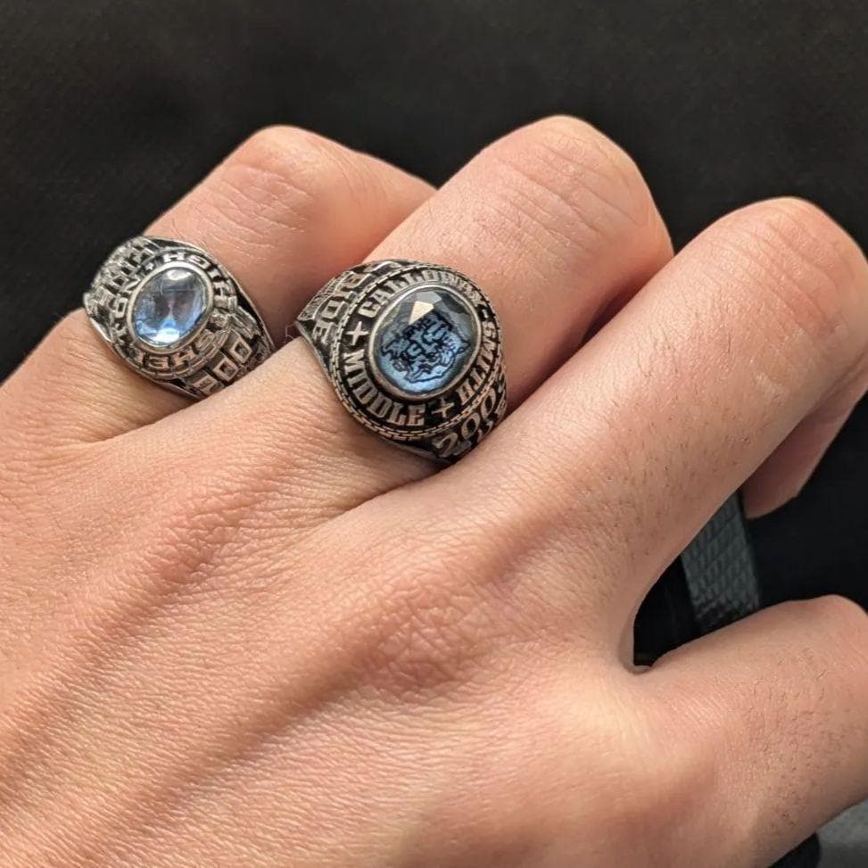 スターリングシルバー925 15号 カレッジリング PRIDE 2003年