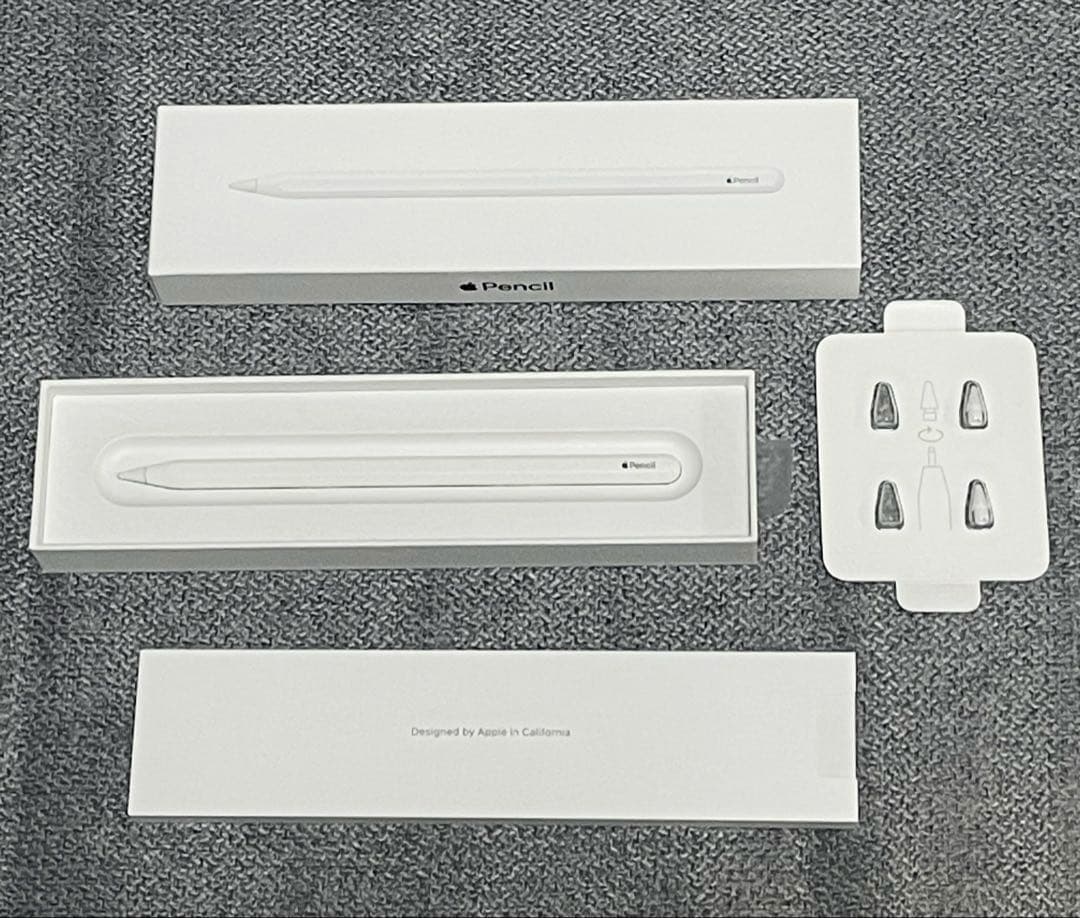 Apple Pencil 第2世代 ホワイト 箱付き+替え芯2本 箱無し値引あり