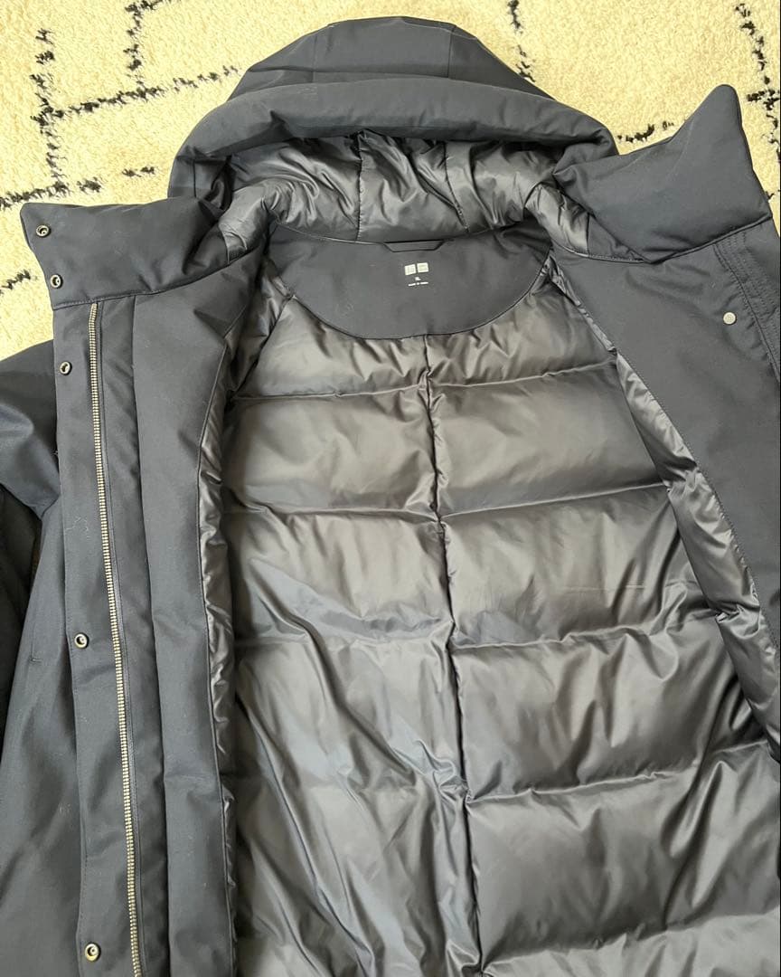 ＊新品＊UNIQLO ハイブリッドダウンショート コートネイビー XL