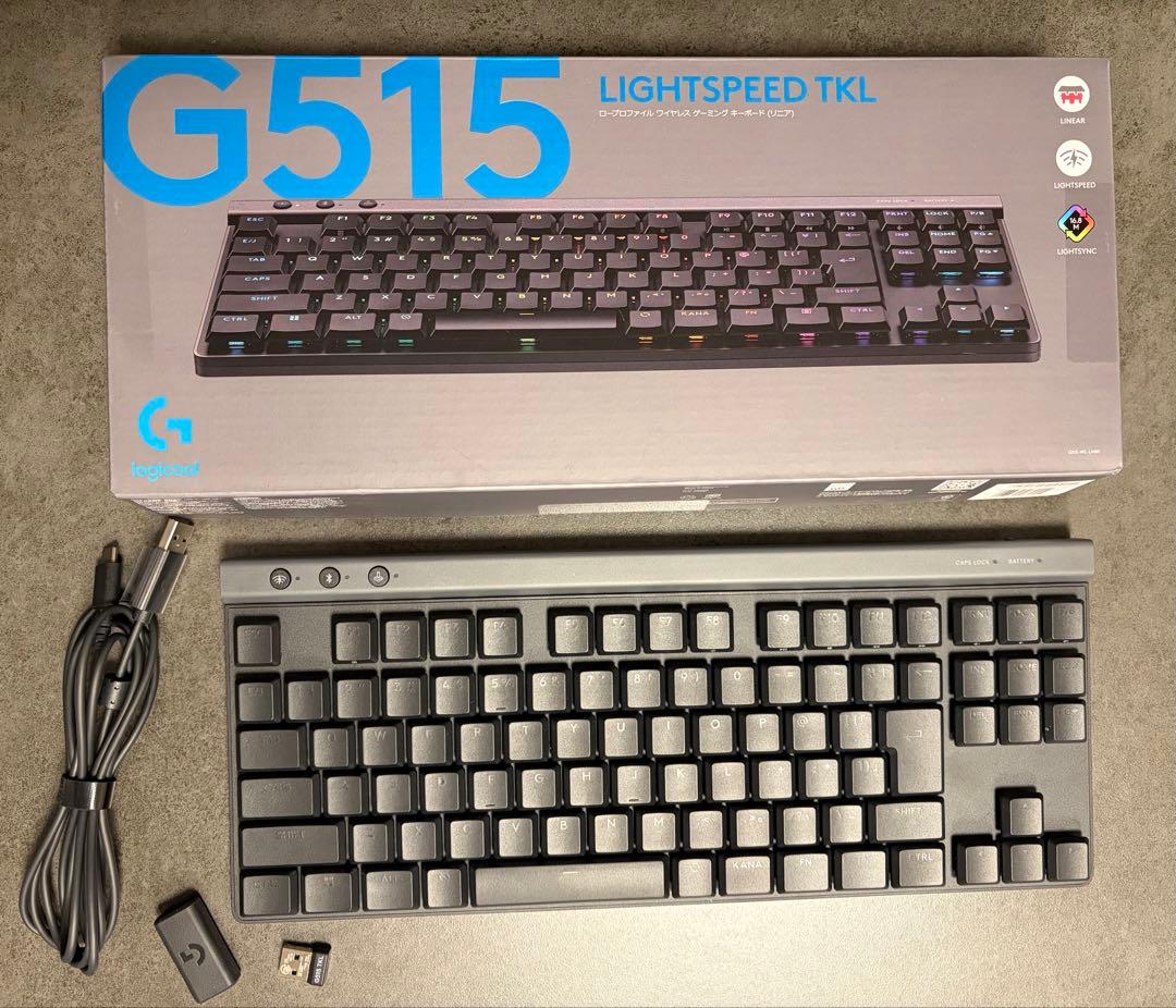 G515 LIGHTSPEED TKL ワイヤレスキーボード 本体