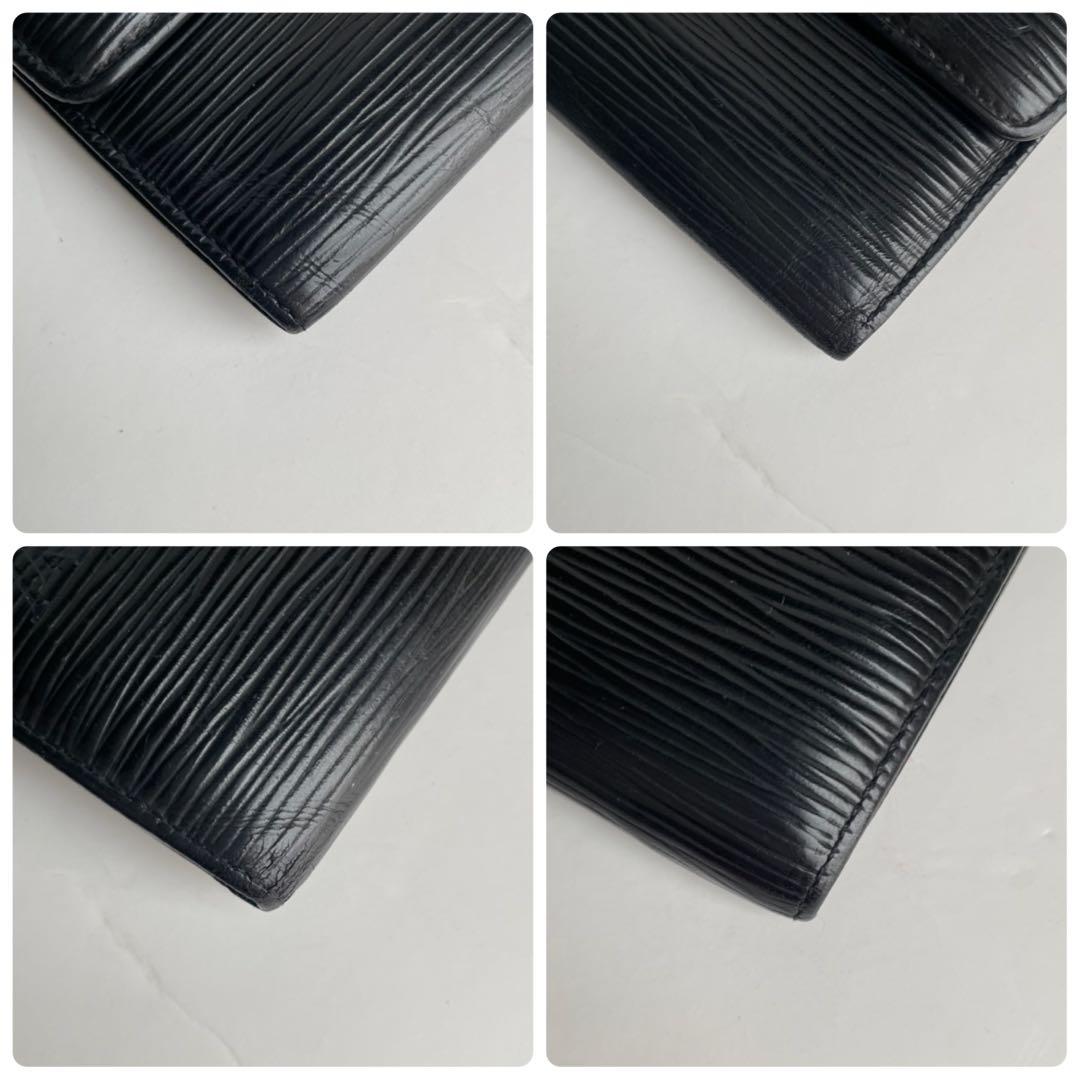 美品✨ルイヴィトン エピ ポルトフォイユ サラ 長財布ノワール 黒 M63382