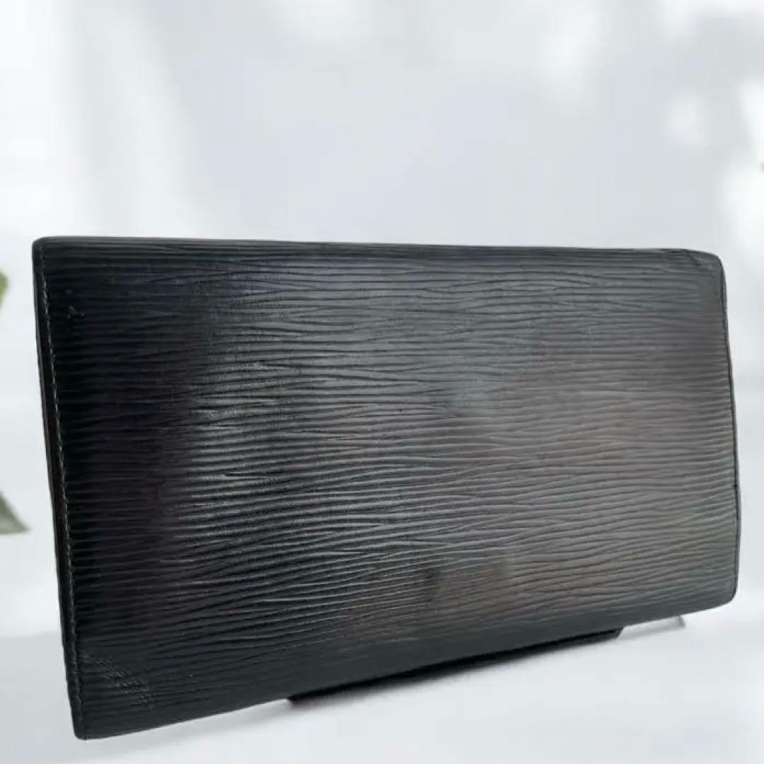 美品✨ルイヴィトン エピ ポルトフォイユ サラ 長財布ノワール 黒 M63382