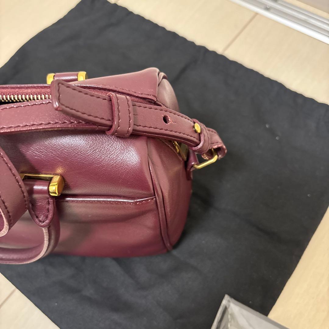 ベイビーダッフル SAINTLAURENT ワインレッド