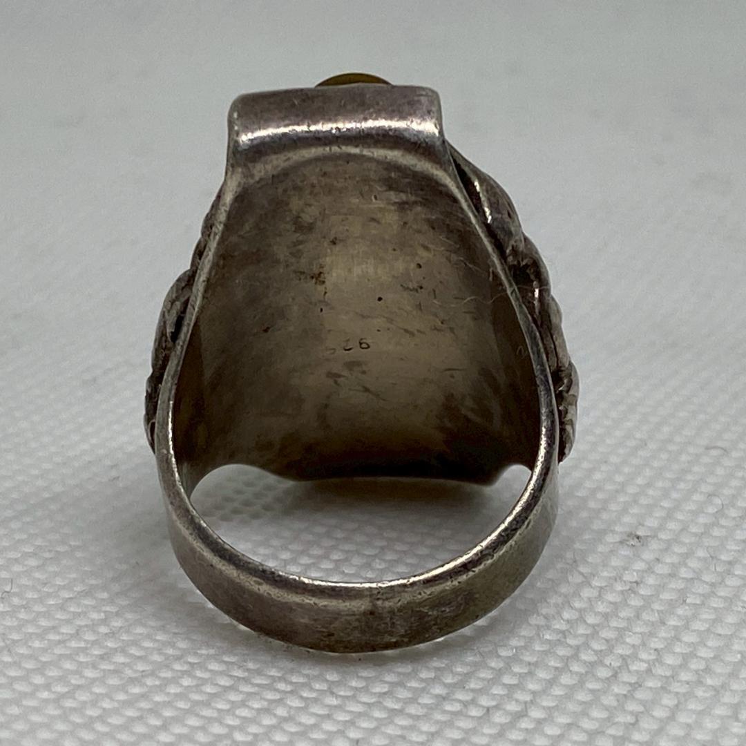 BRDC インディアンジュエリー リング 指輪 20号 アギー 天然石 一眼天珠