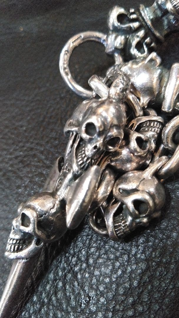 シルバー925 ガボール タイプ ウォレットチェーン ハンガーチェーン 160g