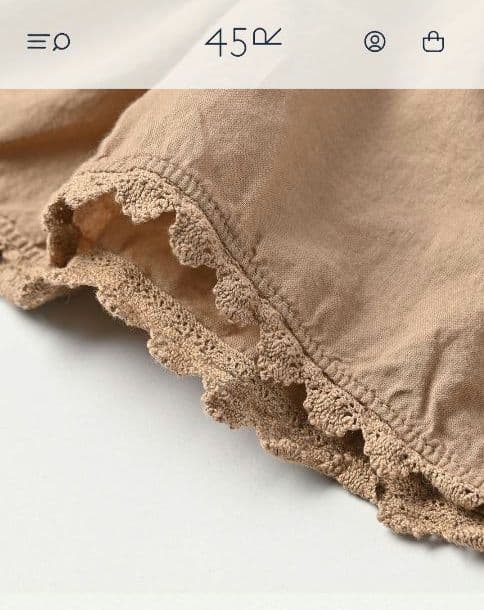 新品タグ付【45r】スーピマ天竺ラッパーパンツ 墨黒