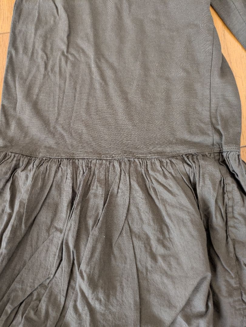 新品タグ付【45r】スーピマ天竺ラッパーパンツ 墨黒