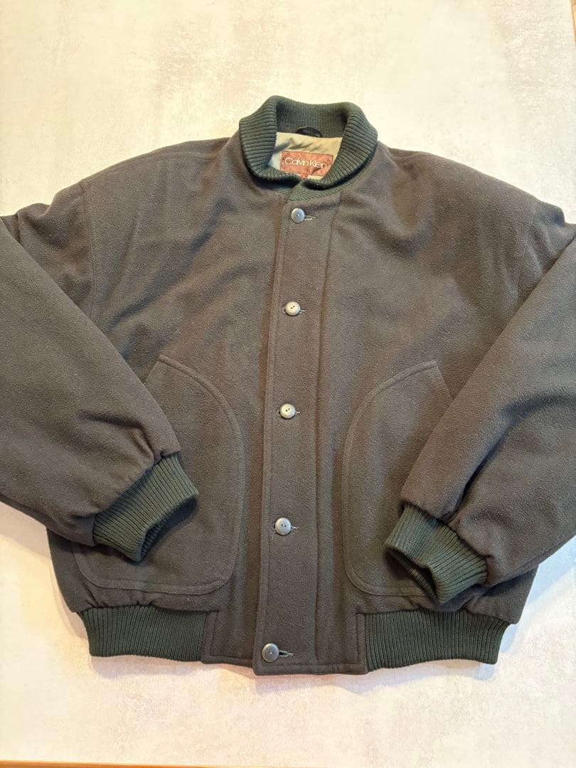 カルバンクライン  ウール　ダービージャケット　短丈