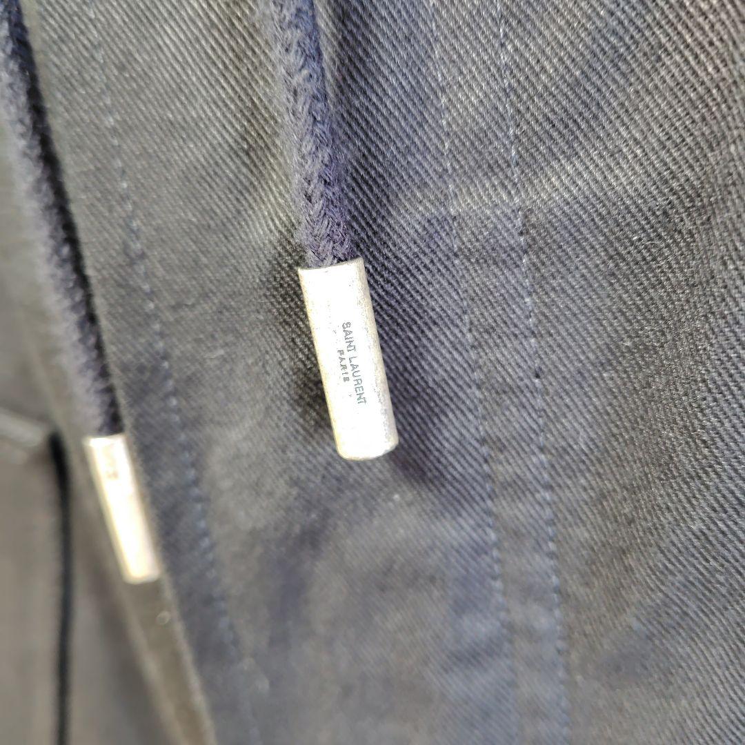 ユ*ー様 SAINT LAURENT PARIS 黒 モッズコートケリング