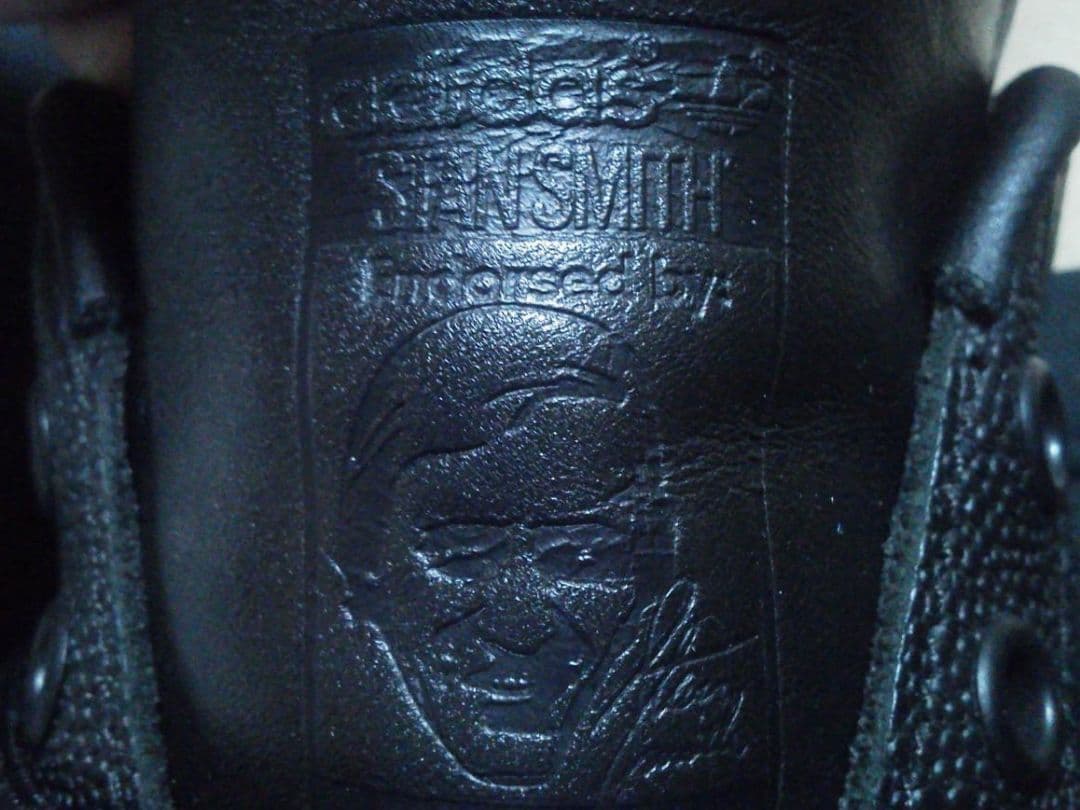 アディダス スタンスミス H 黒 27cm 本革 天然皮革 レザー LUX