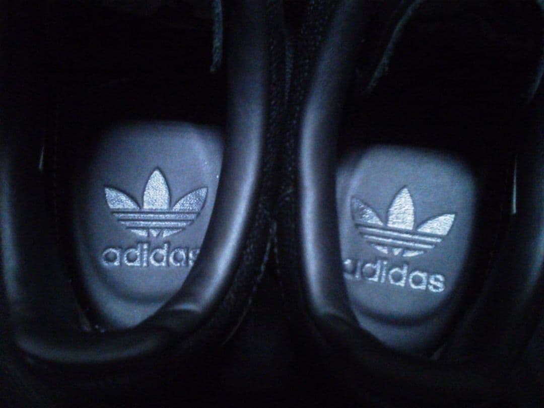 アディダス スタンスミス H 黒 27cm 本革 天然皮革 レザー LUX