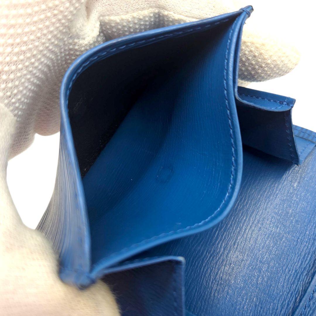 良品●LOUIS VUITTON サーンプル エピ ケース 小銭入れ 青