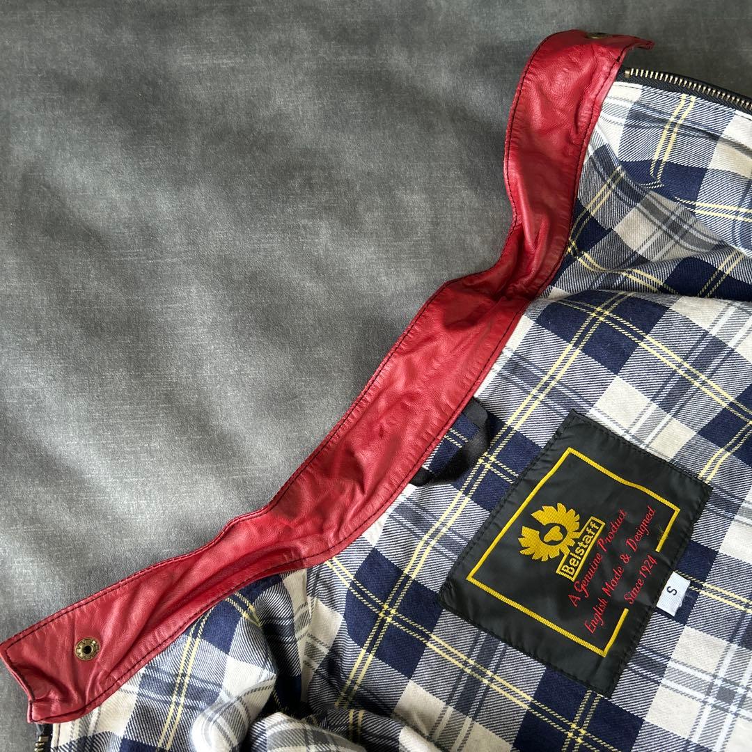 Belstff レザーライダースジャケット 黒 　S