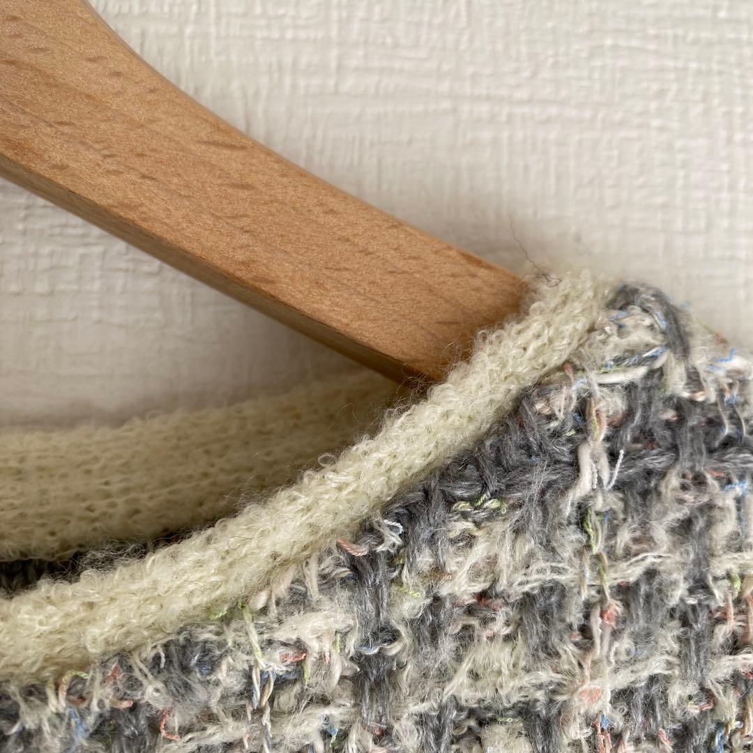 ビアズリー beardsley★ツイード風ニット