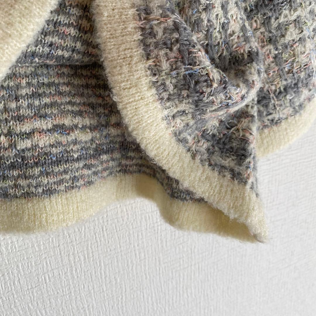 ビアズリー beardsley★ツイード風ニット