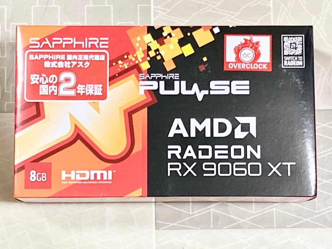 新品保証付 SAPPHIRE PULSE RX 9060 XT OC 8GB