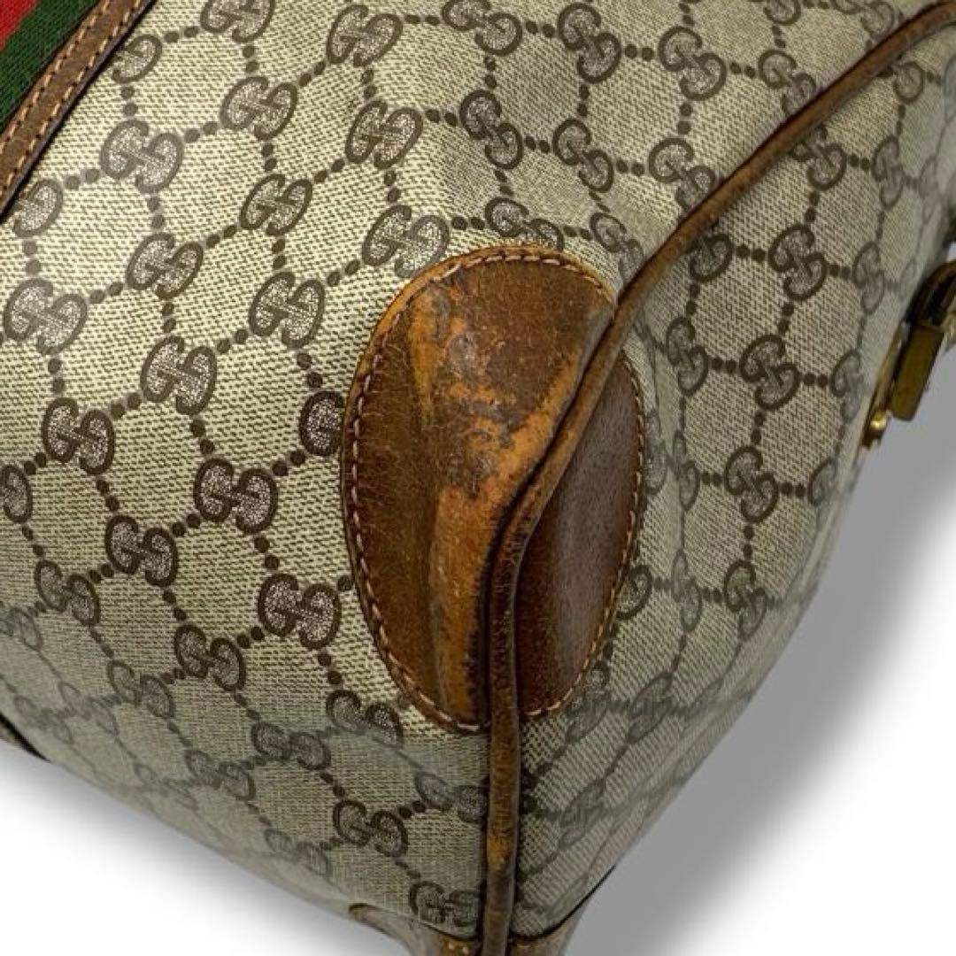 良品 GUCCI OLD シェリーライン ビンテージ ボストンバッグ バッグ