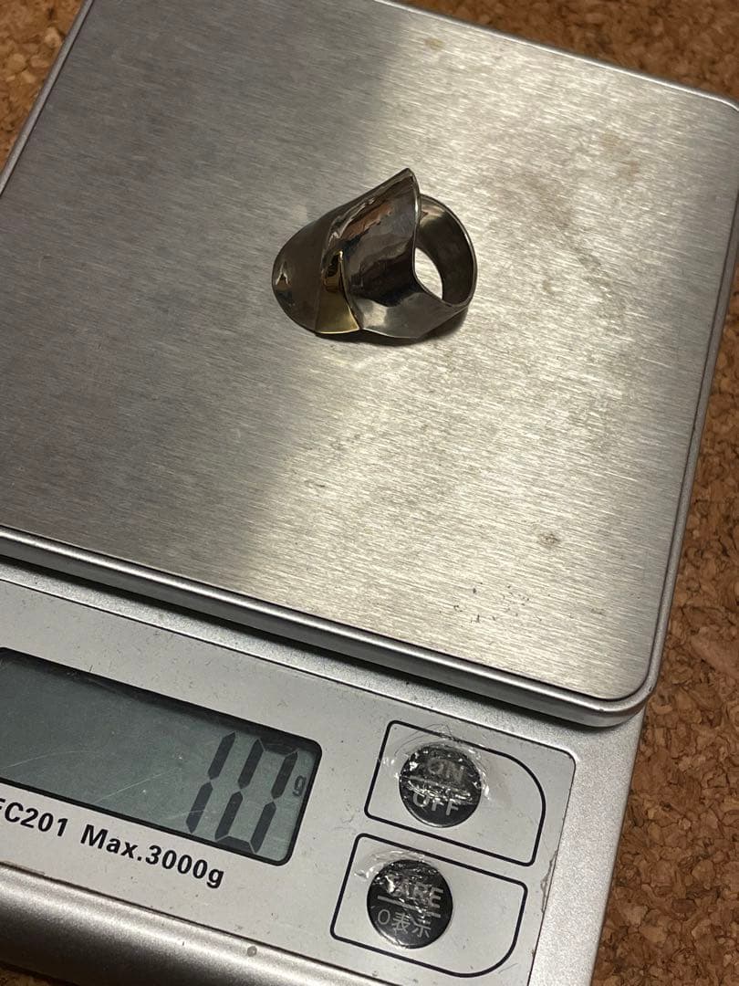 ◆感謝価格◆SILVER（シルバー925）×K20コンビリング◆