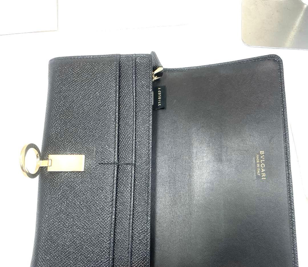 ブルガリ レザー　長財布 ゴールド金具 ビーセロワン　BVLGARI