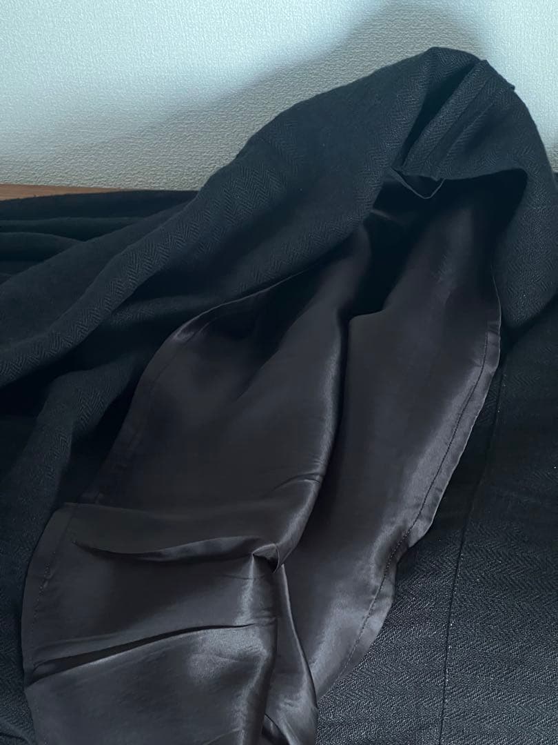 SALUE リネン　ロングスカート　【ブラック】